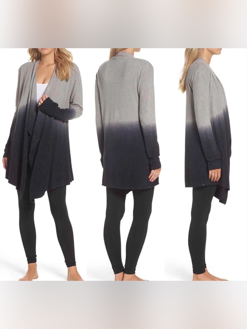 Barefoot Dreams Bamboo Chic Lite Ombre Calypso Cardigan S/M